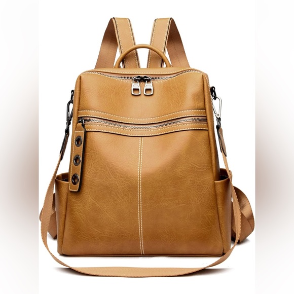 NWOT.  Maxoner convertible faux leather backpack purse - Picture 1 of 11